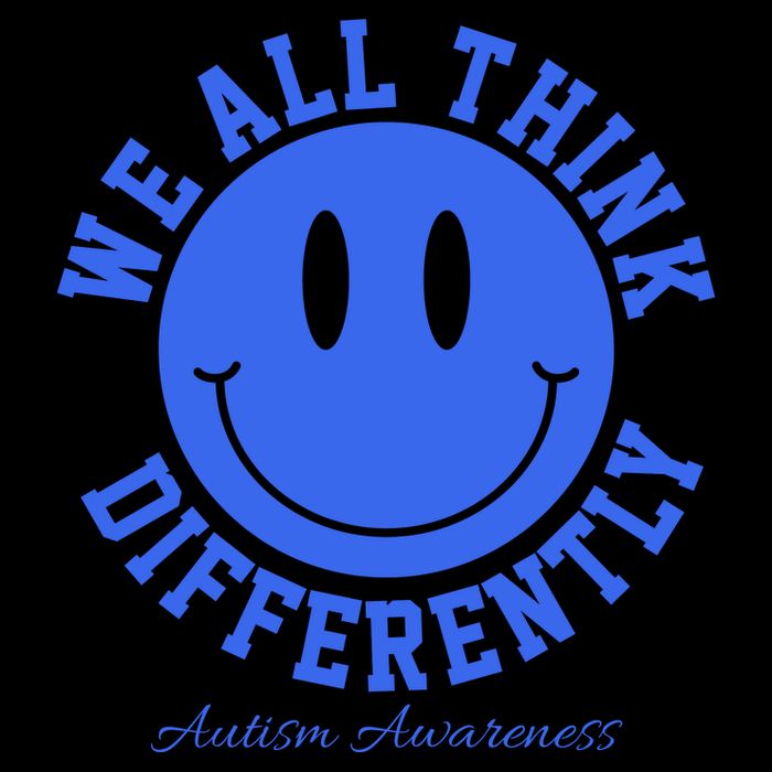 We All Think Differently Autism Awareness Smile Face City Backpack