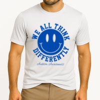We All Think Differently Autism Awareness Smile Face Performance Shirt