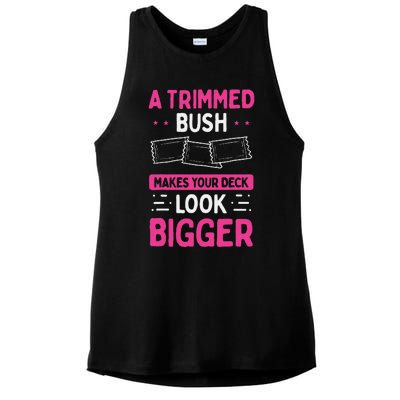 Waxing A Trimmed Bush Beauty Wax Esthetician Cosmetologist Ladies PosiCharge Tri-Blend Wicking Tank