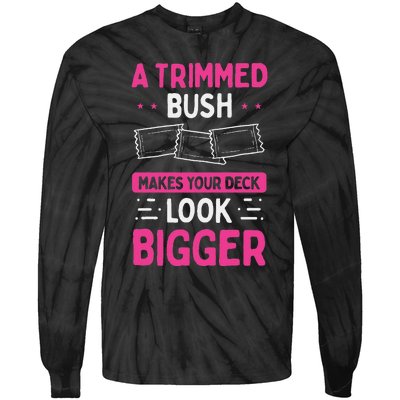 Waxing A Trimmed Bush Beauty Wax Esthetician Cosmetologist Tie-Dye Long Sleeve Shirt