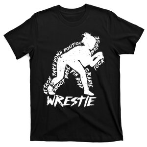 Wrestle Attack Takedown Position Cute Wrestling Gift T-Shirt