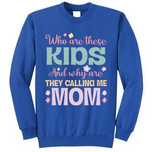 Who Are These And Why Are They Calling Me Mom Mother Gift Sweatshirt