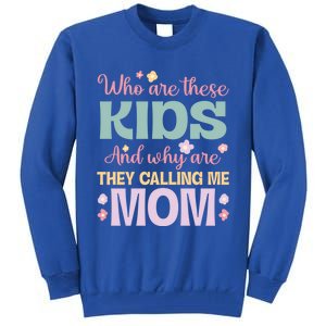 Who Are These And Why Are They Calling Me Mom Mother Gift Tall Sweatshirt