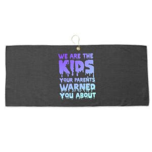 We Are The Your Parents Warned You About Pastel Goth Gift Large Microfiber Waffle Golf Towel