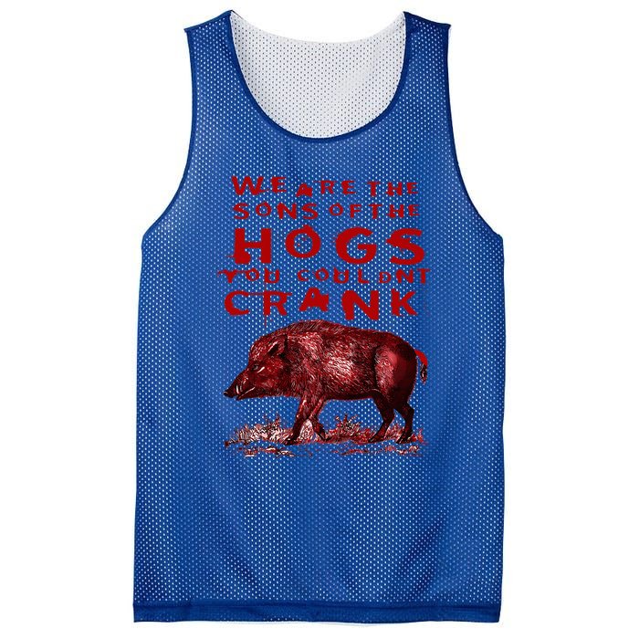 We Are The Sons Of The Hogs You Couldnt Crank Mesh Reversible Basketball Jersey Tank