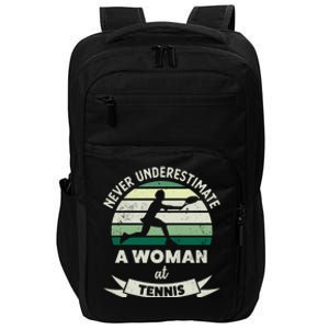 Wo At Tennis Funny Sports Xmas Funny Gift Mom Gift Impact Tech Backpack