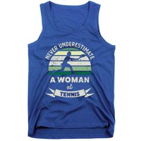 Wo At Tennis Funny Sports Xmas Funny Gift Mom Gift Tank Top