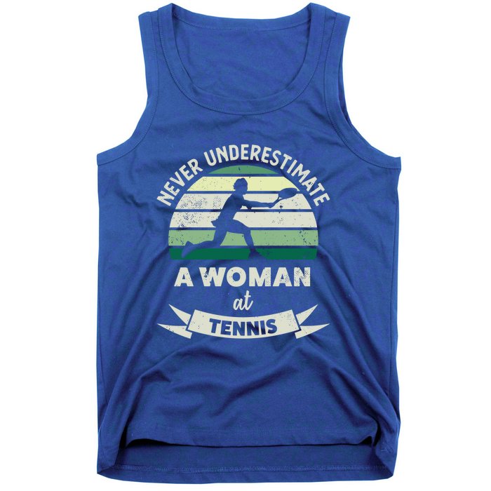 Wo At Tennis Funny Sports Xmas Funny Gift Mom Gift Tank Top