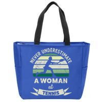 Wo At Tennis Funny Sports Xmas Funny Gift Mom Gift Zip Tote Bag