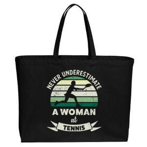 Wo At Tennis Funny Sports Xmas Funny Gift Mom Gift Cotton Canvas Jumbo Tote