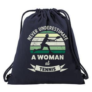 Wo At Tennis Funny Sports Xmas Funny Gift Mom Gift Drawstring Bag