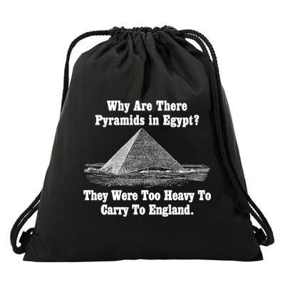 Why Are There Pyramids In Egypt? Drawstring Bag