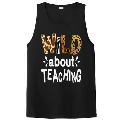 Wild About Teaching Teacher Student First Day Of School PosiCharge Competitor Tank