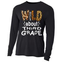 Wild about Third Grade Teacher Student First Day Of School Cooling Performance Long Sleeve Crew