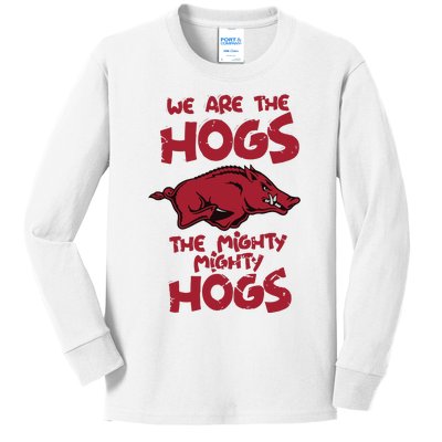 We Are The Hogs The Mighty Mighty Hogs Kids Long Sleeve Shirt