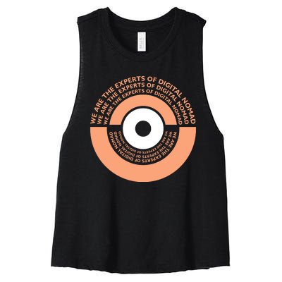 We Are The Experts Of Digital Nomad Women's Racerback Cropped Tank