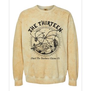 We Are The Thirteen From Now Until The Darkness Claims Colorblast Crewneck Sweatshirt