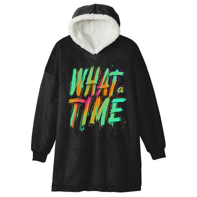 What A Time Hooded Wearable Blanket
