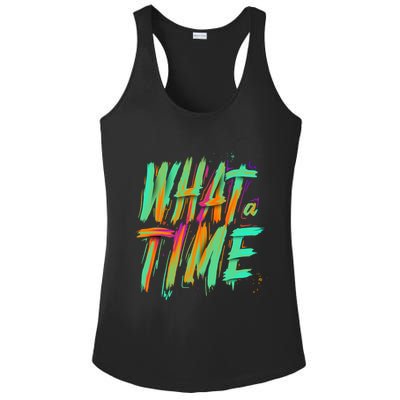 What A Time Ladies PosiCharge Competitor Racerback Tank