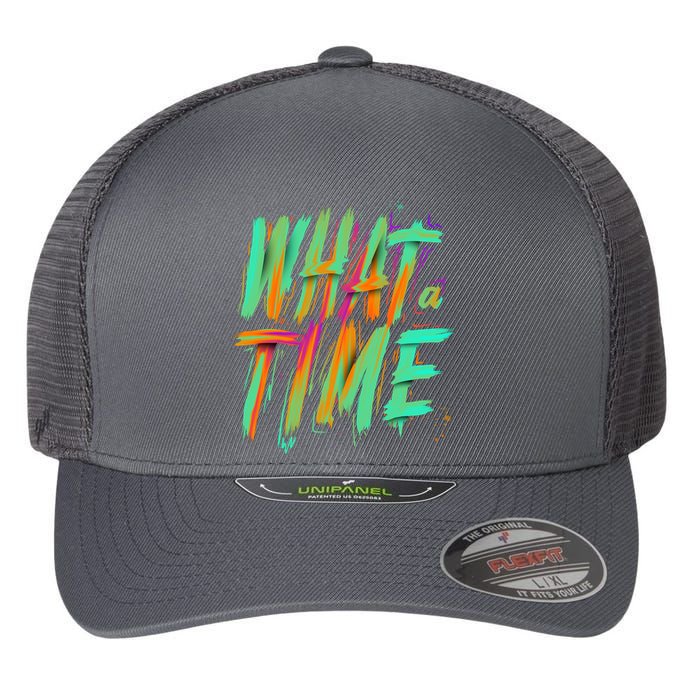 What A Time Flexfit Unipanel Trucker Cap
