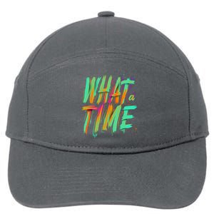 What A Time 7-Panel Snapback Hat