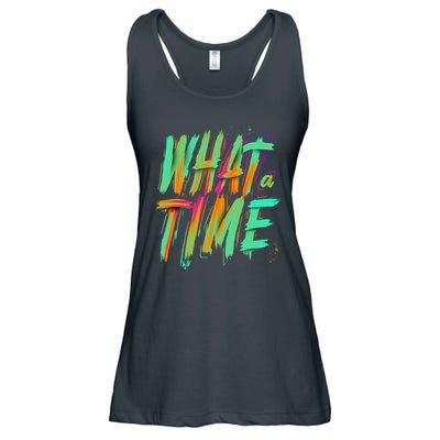 What A Time Ladies Essential Flowy Tank
