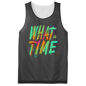 What A Time Mesh Reversible Basketball Jersey Tank