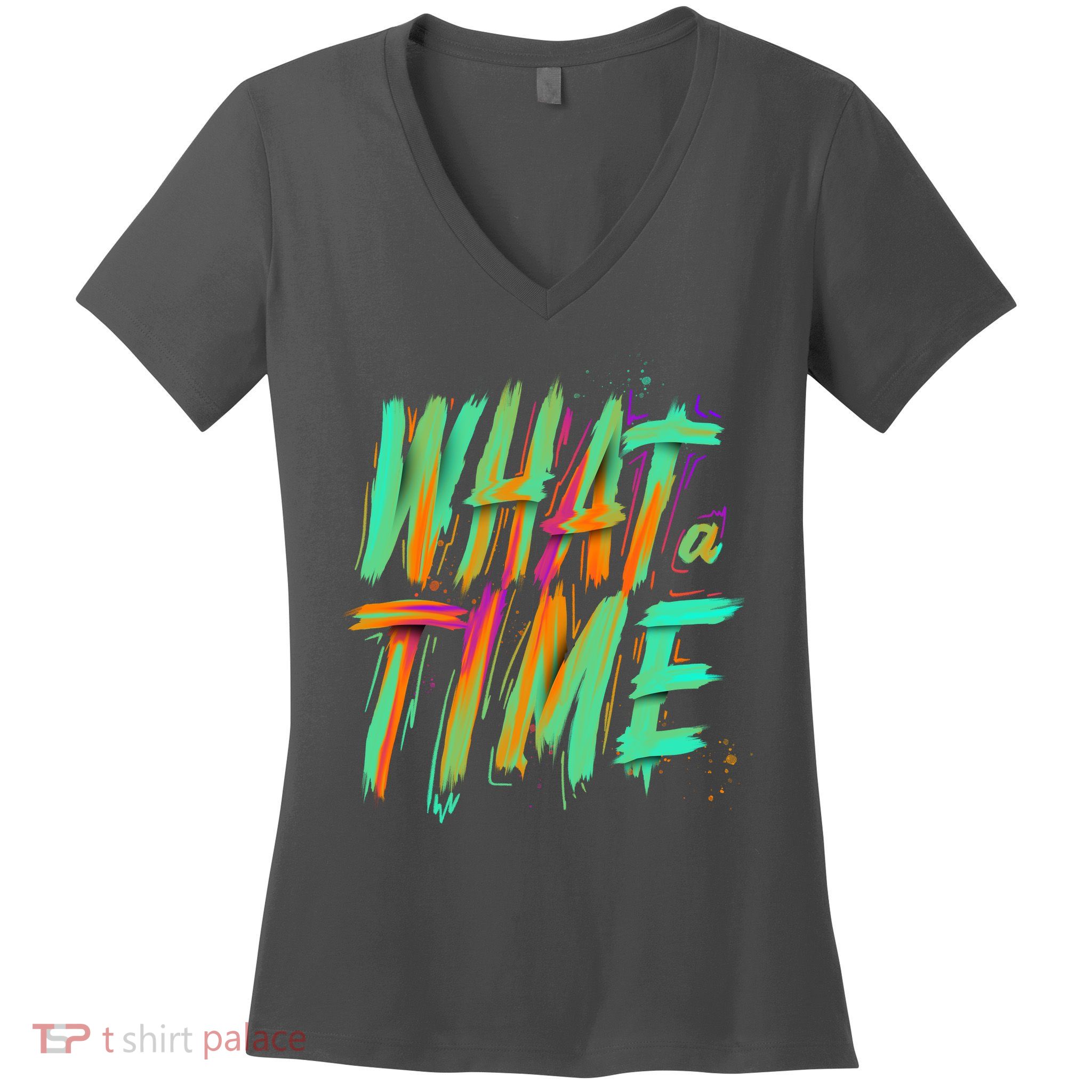 What A Time Women's V-Neck T-Shirt
