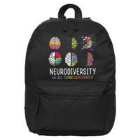 We All Think Differently Neurodiversity 16 in Basic Backpack