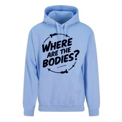 Where Are The Bodies Orange Unisex Surf Hoodie