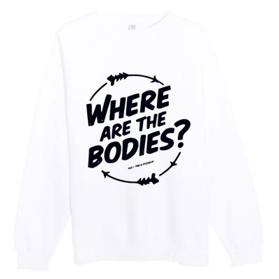 Where Are The Bodies Orange Premium Crewneck Sweatshirt