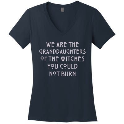 We Are The Granddaughters Of Witches Women's V-Neck T-Shirt