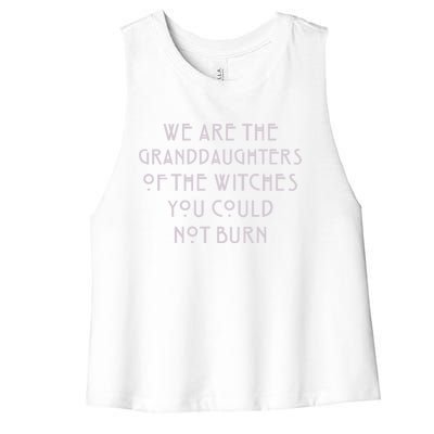 We Are The Granddaughters Of Witches Women's Racerback Cropped Tank