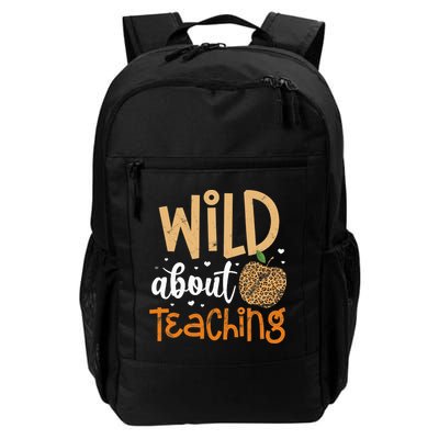 Wild About Teaching Teacher Back to School Leopard Print Backpack