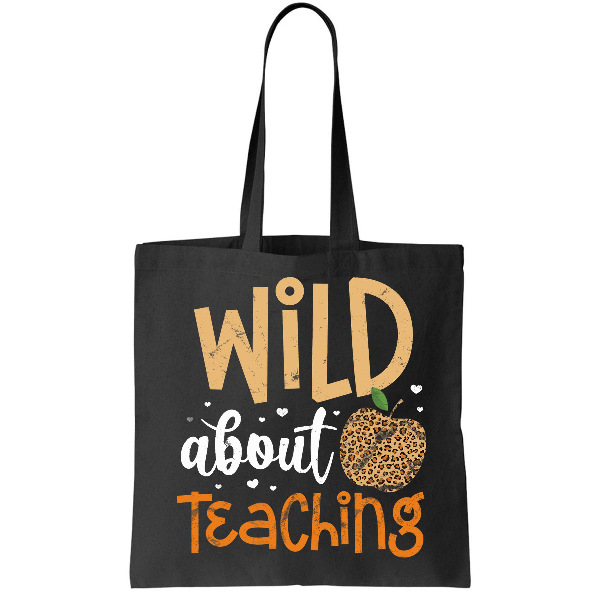 Wild About Teaching Teacher Back to School Leopard Print Bag