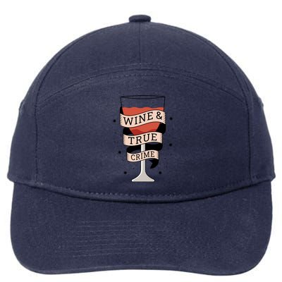 Wine And True Crime 7-Panel Snapback Hat