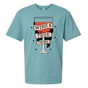 Wine And True Crime Sueded Cloud Jersey T-Shirt