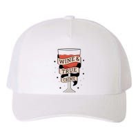 Wine And True Crime Yupoong Adult 5-Panel Trucker Hat