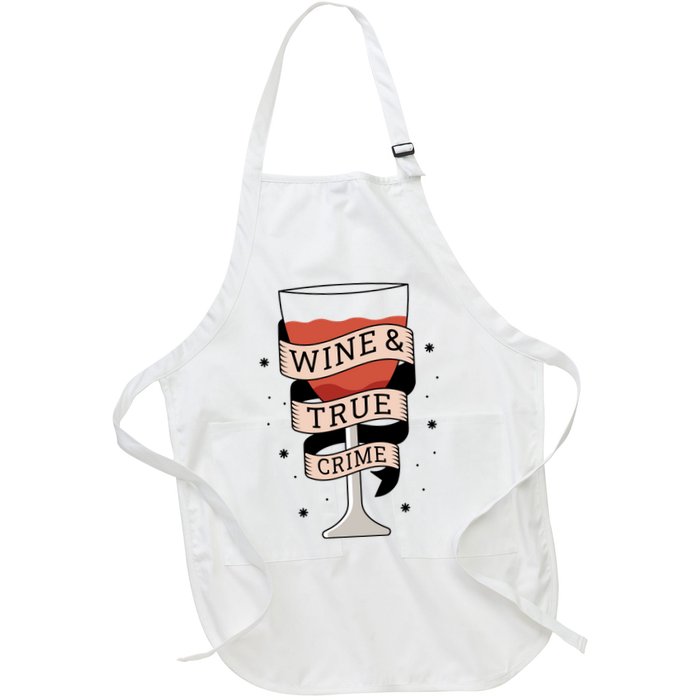 Wine And True Crime Apron