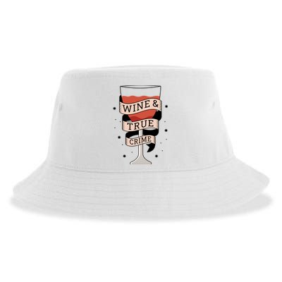 Wine And True Crime Sustainable Bucket Hat