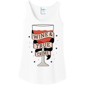 Wine And True Crime Ladies Essential Tank