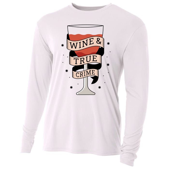 Wine And True Crime Cooling Performance Long Sleeve Crew