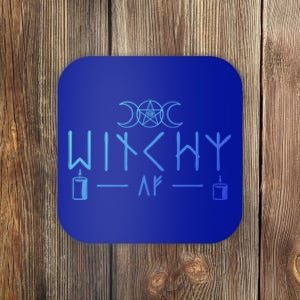 Witchy Af Three Moons Wicca Cool Gift Coaster