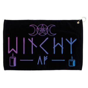 Witchy Af Three Moons Wicca Cool Gift Grommeted Golf Towel