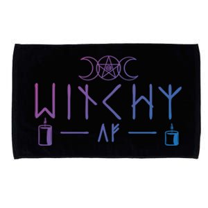 Witchy Af Three Moons Wicca Cool Gift Microfiber Hand Towel