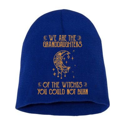 We Are The Granddaughters Of The Witches You Could Not Burn Gift Short Acrylic Beanie