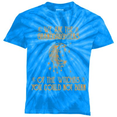 We Are The Granddaughters Of The Witches You Could Not Burn Gift Kids Tie-Dye T-Shirt