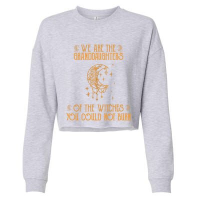 We Are The Granddaughters Of The Witches You Could Not Burn Gift Cropped Pullover Crew