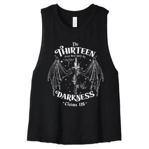 We Are The Thirteen From Now Until The Darkness Claim Women's Racerback Cropped Tank