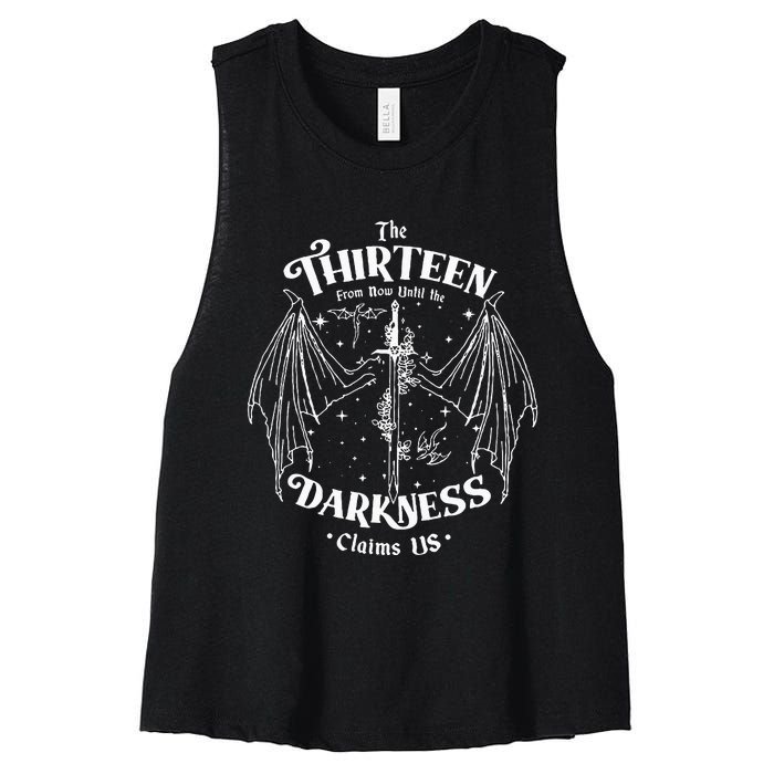 We Are The Thirteen From Now Until The Darkness Claim Women's Racerback Cropped Tank